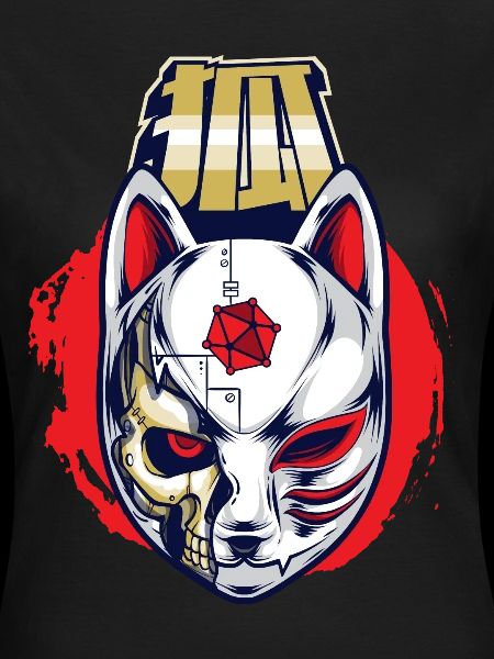 Cyborg Kitsune Mask Fox Mask Cyber Punk Cyber