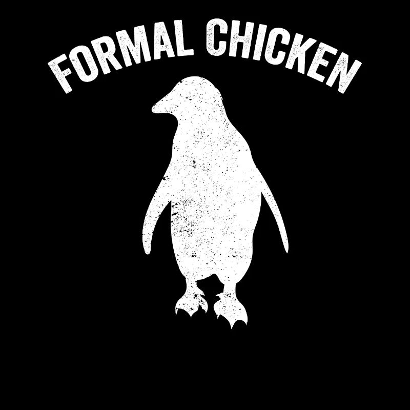 Drôle de pingouin Poulet formel