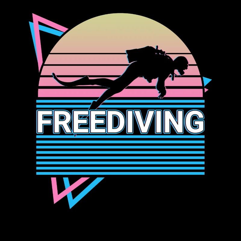Freitauchen Freitaucher Retro