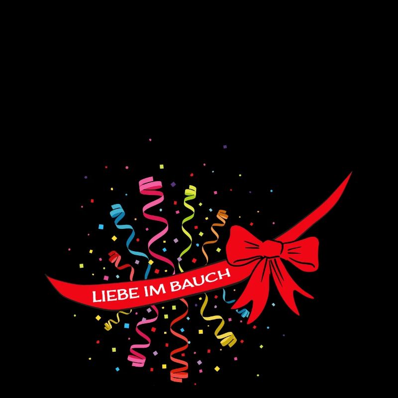 L’amour dans le ventre confettis carnaval grossesse