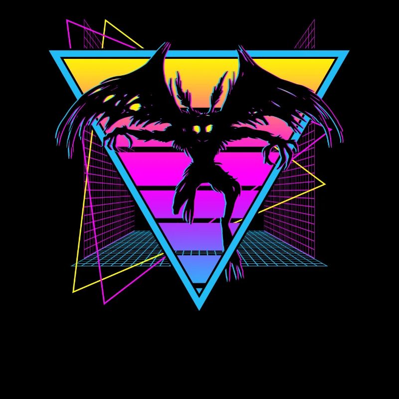 Mothman Crypto Cryptozoology Retro