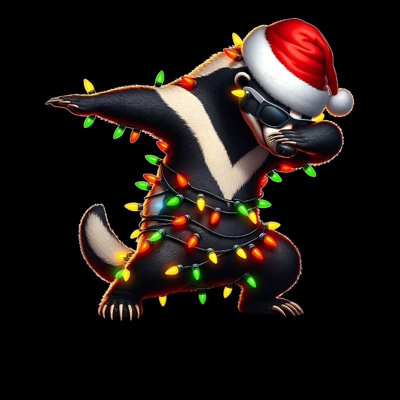 Dabbing Honey Badger Ratel Lunettes de soleil mignon