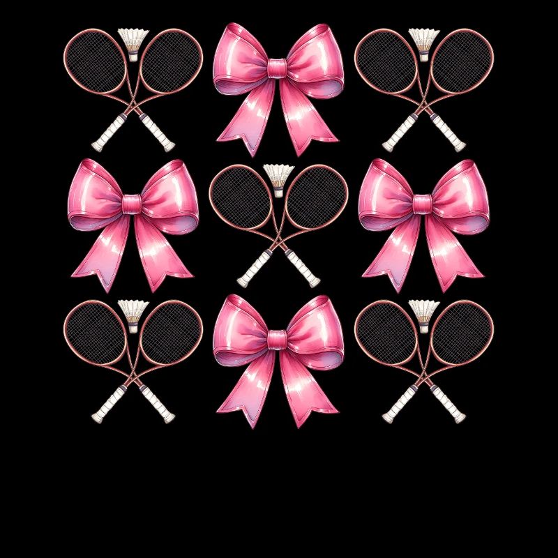 Coquette Bow Badminton Badminton Racket Pink