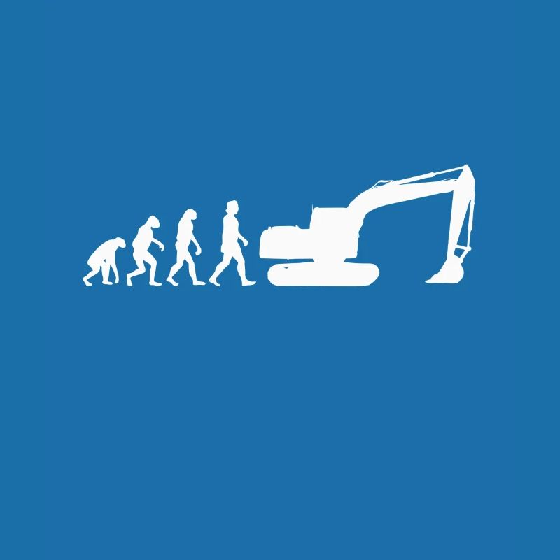 Bagger Baggerfahrer Evolution