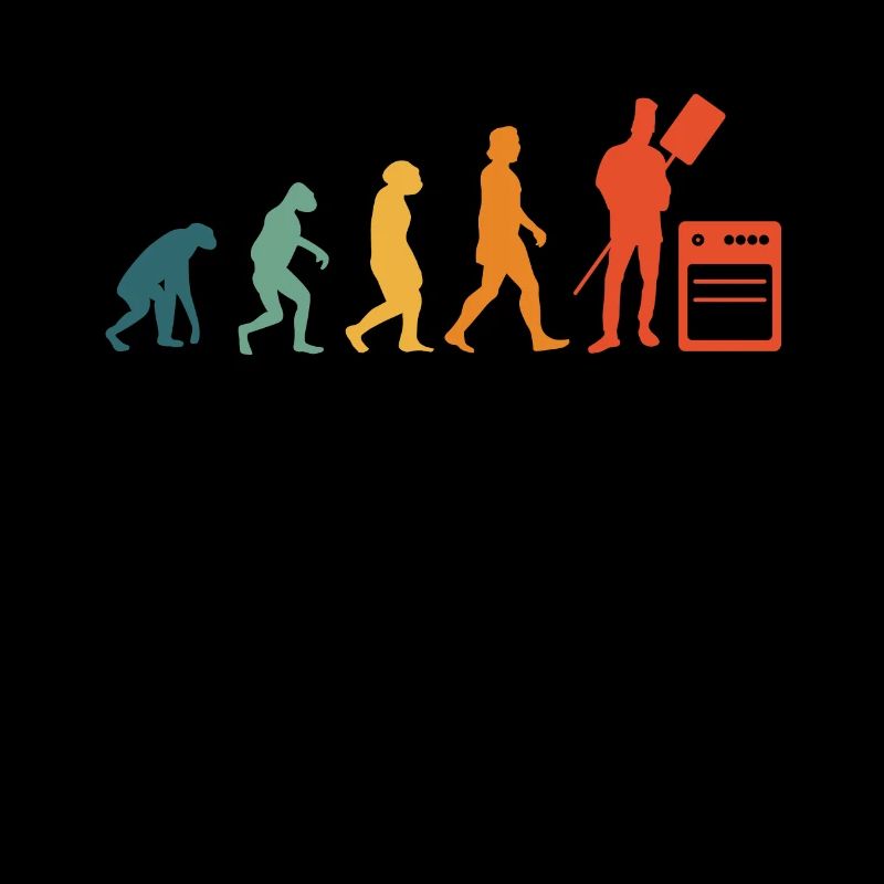 Bäcker Evolution Retro Bäckermeister Konditor