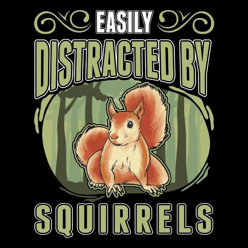 Facilement distrait par les écureuils Eichhörnchen