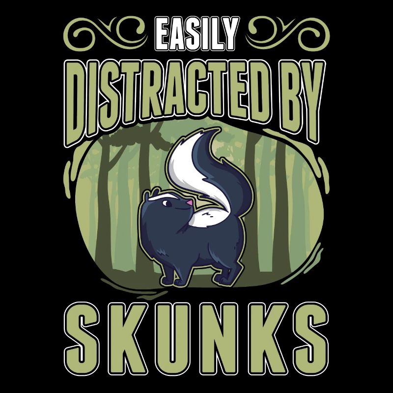 Easily distracted by Skunks Stinktier