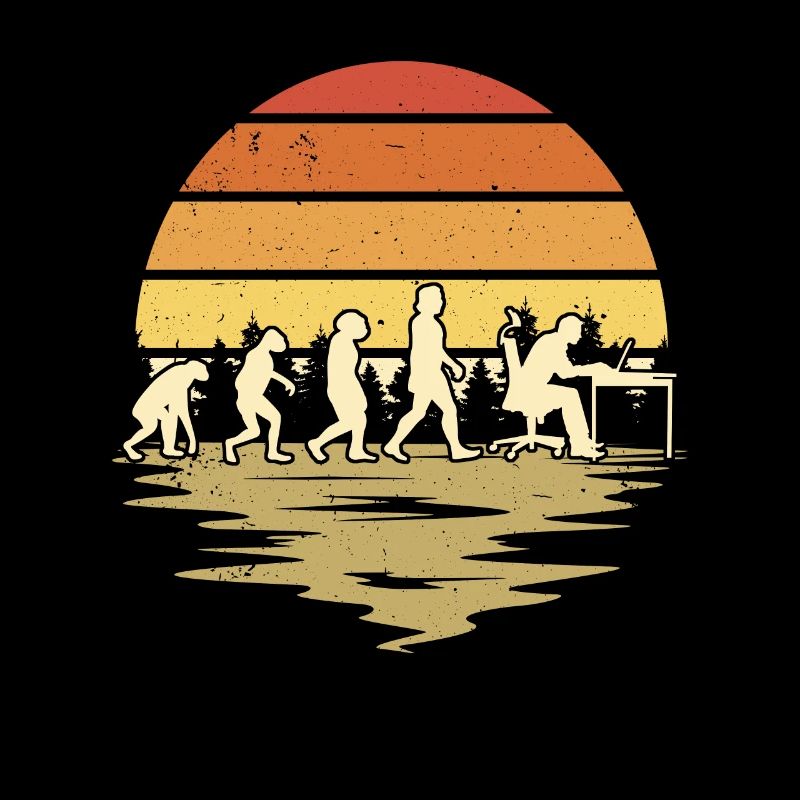 Informatiker Evolution Programmierer Nerd