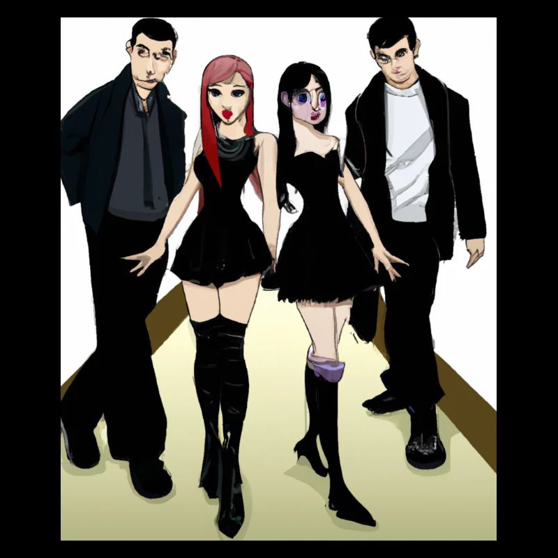 Corporate Goth Gothic Clique Freunde