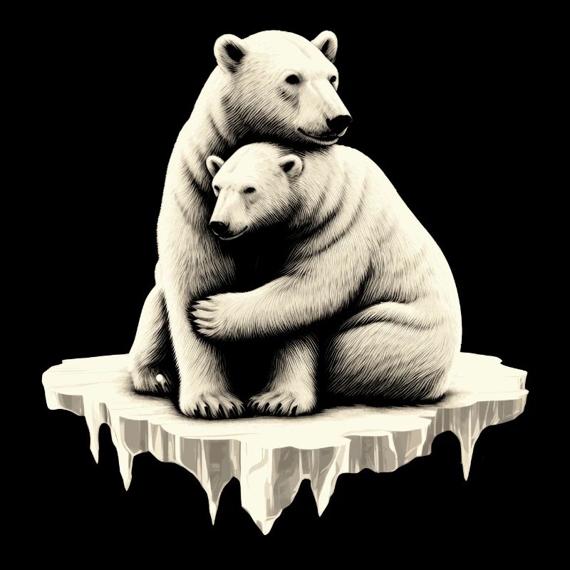 Verliebte Eisbären