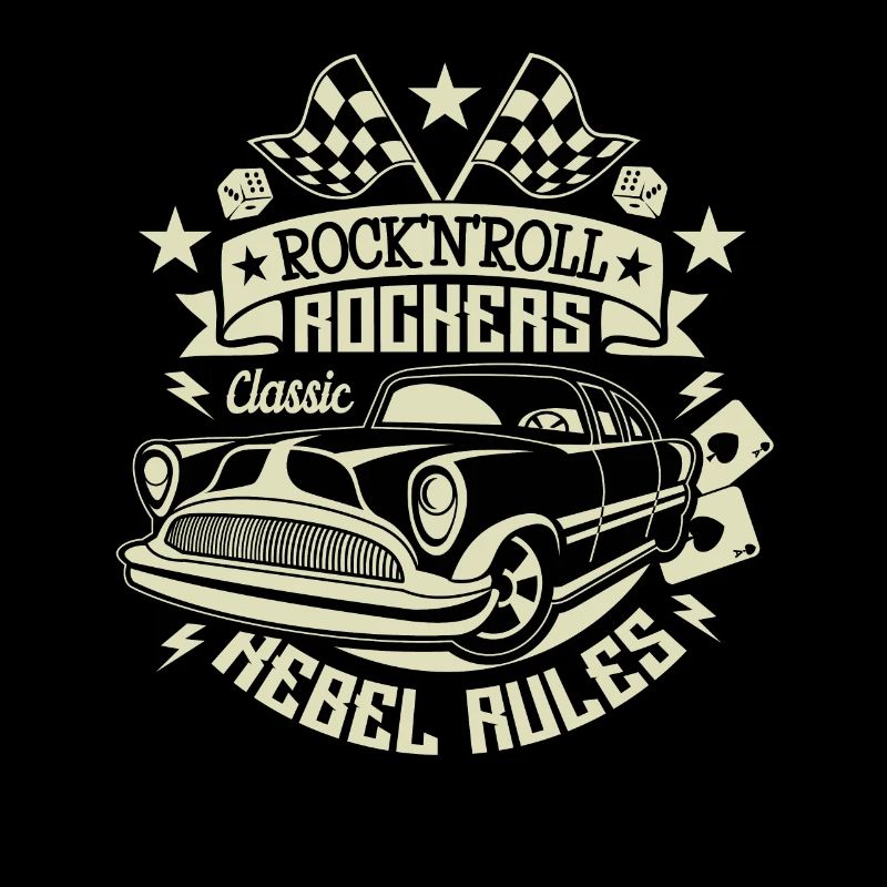 Rockabilly Oldtimer Rocker Rocker N Rol