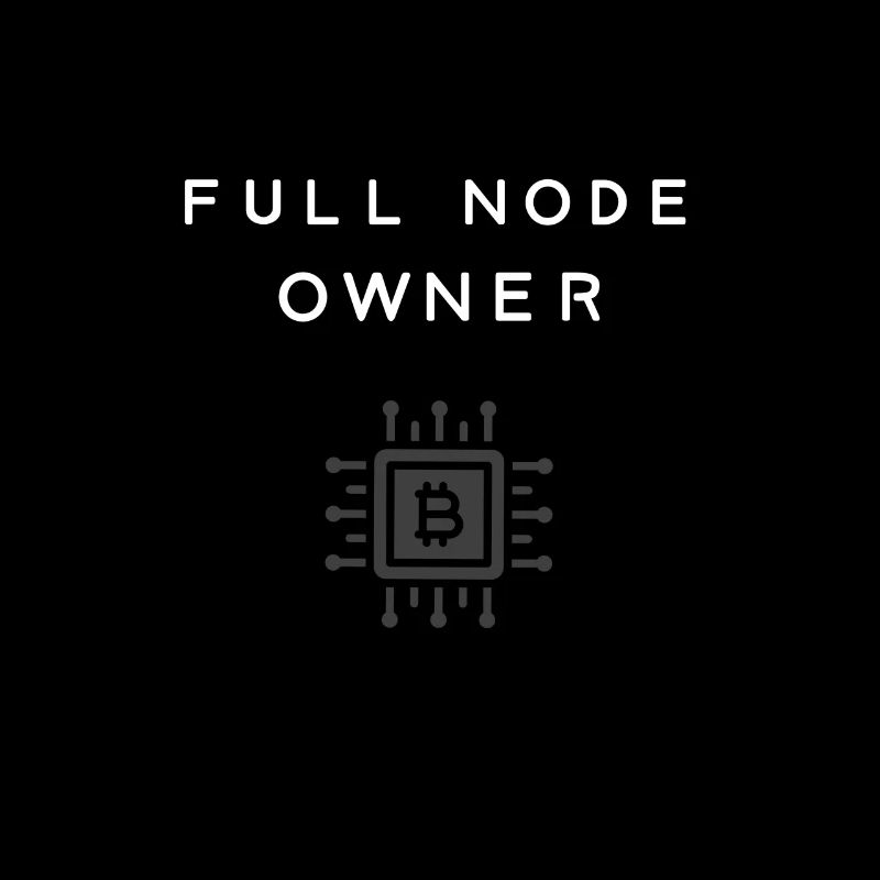 Full node owner Bitcoin cryptocurrency Hodl
