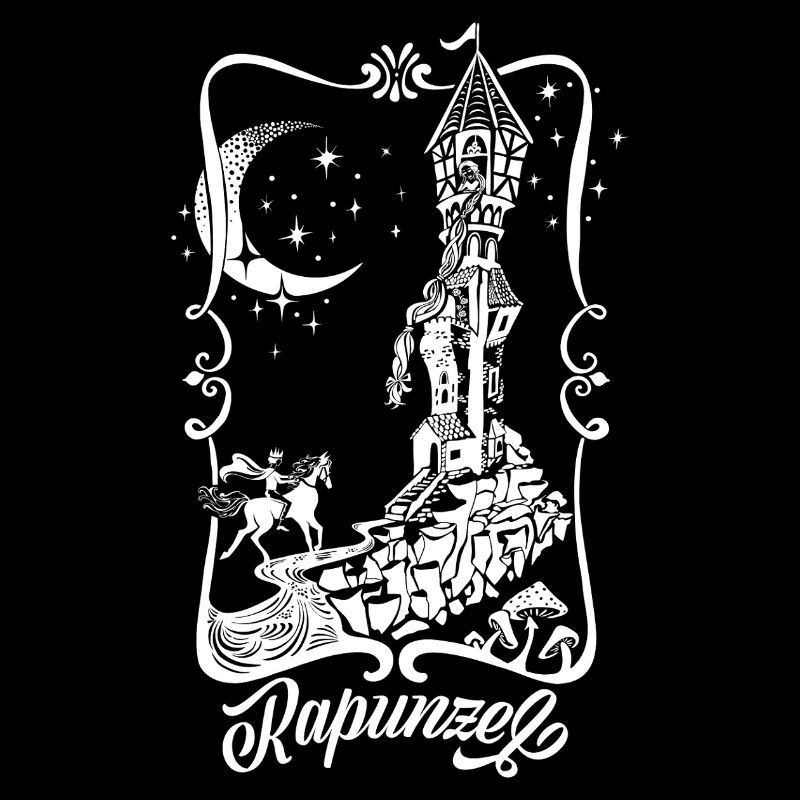 Tour Raiponce Silhouette Princesse