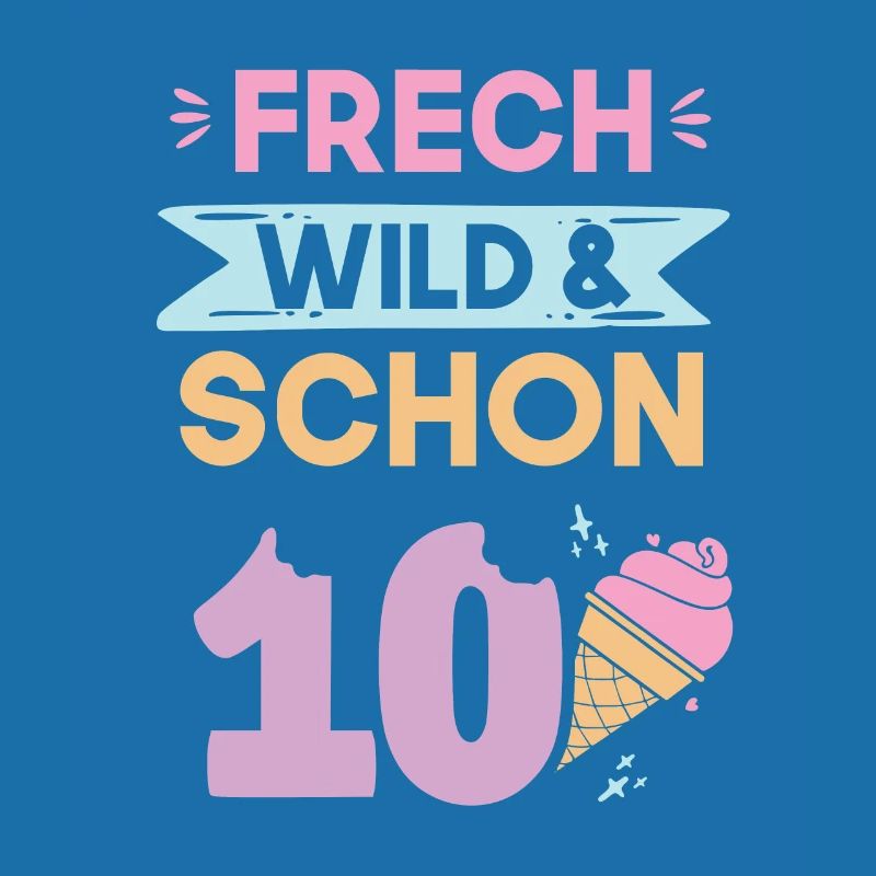 10 Jahre Geburtstag Junge Mädchen Eis essen