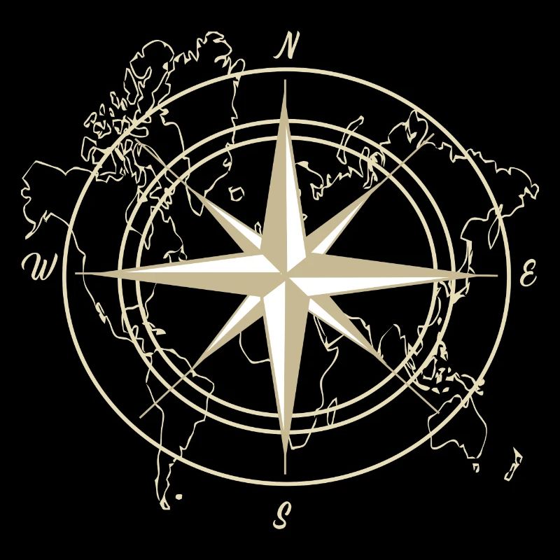 Compass World Travel Cardinal Points Gift