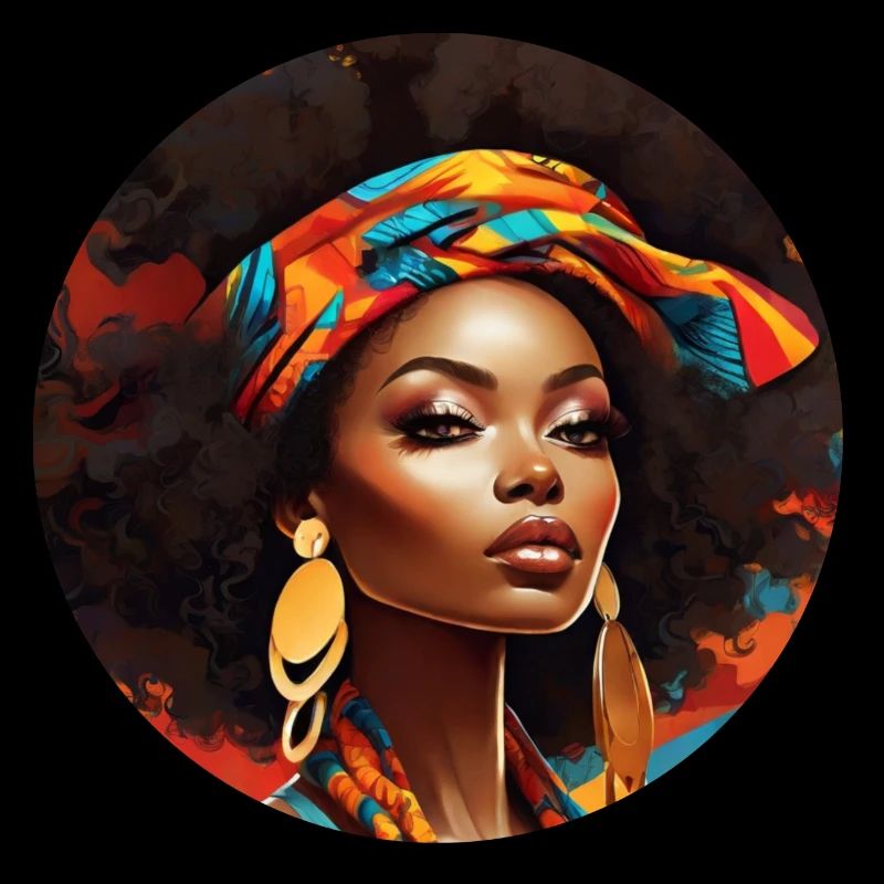 Funkeln im Afro-Stil