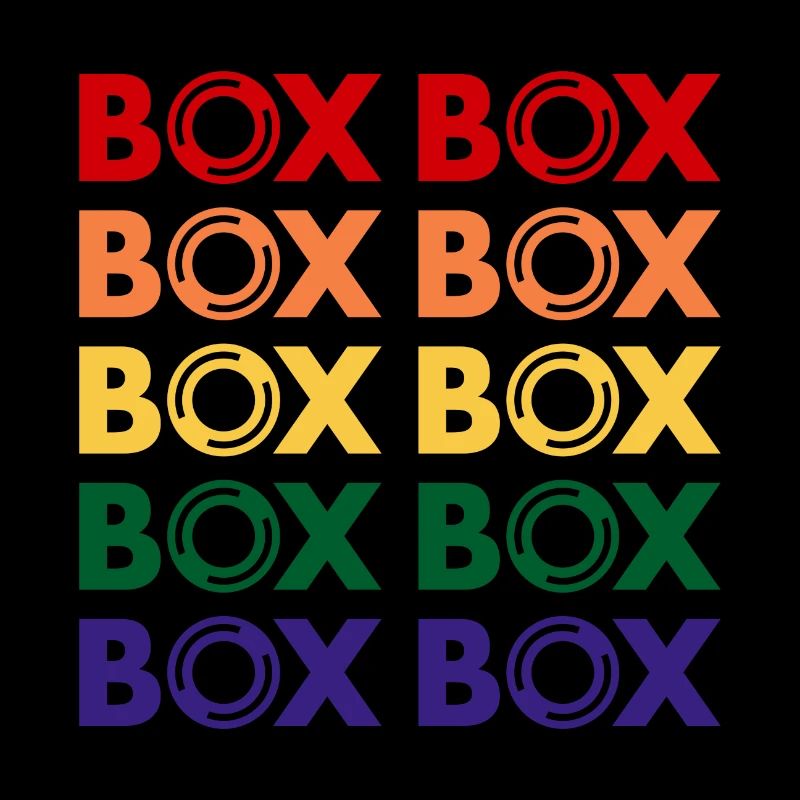 Box Box GP Tyre Multi Colour Design