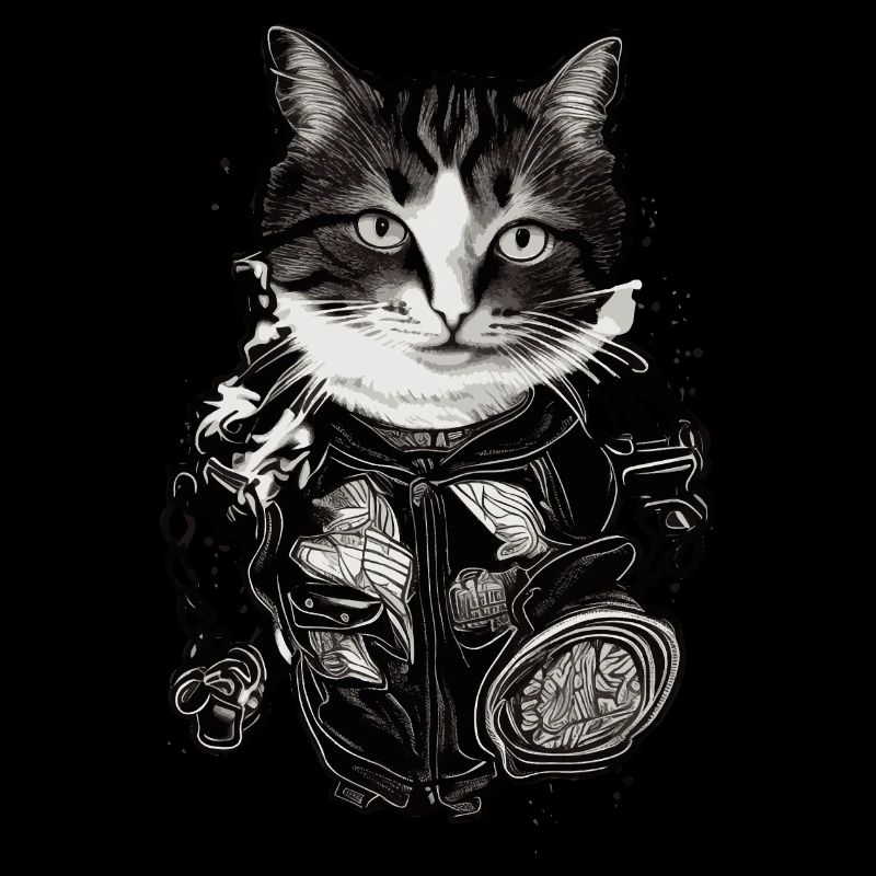 Coole Illustration einer Katze