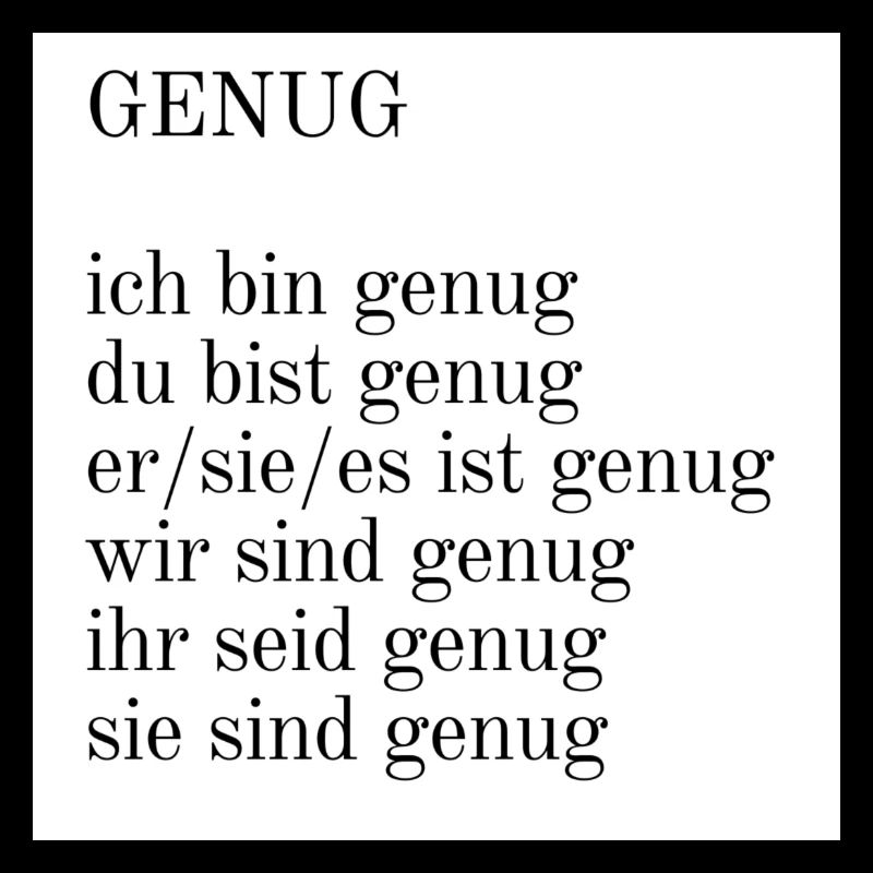 Wir sind genug!