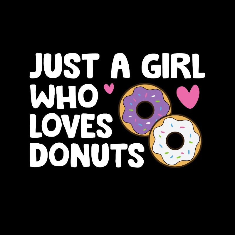 Nur ein Mädchen, das Donuts liebt Donut Essen Donut