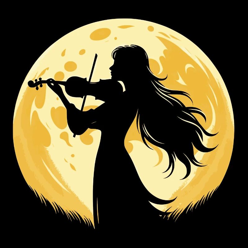 Violin Full Moon