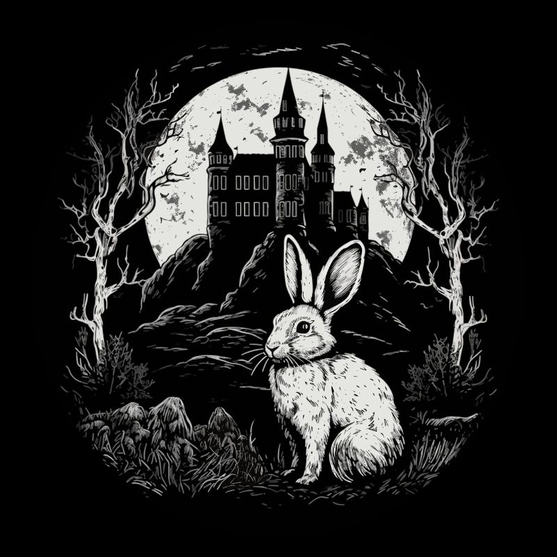 Rabbit Bunny Gothic Art