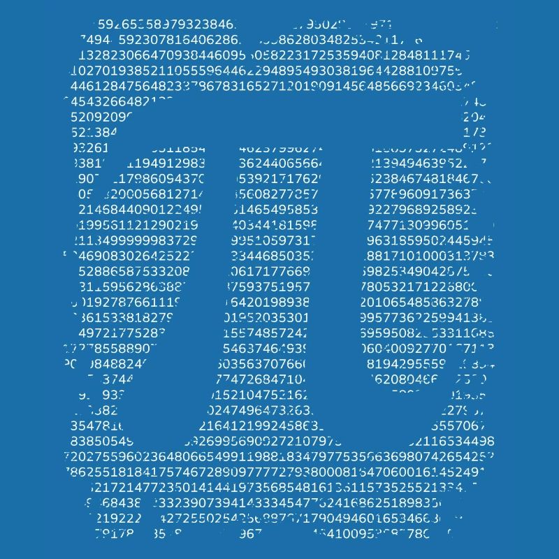 Math Pi circle number