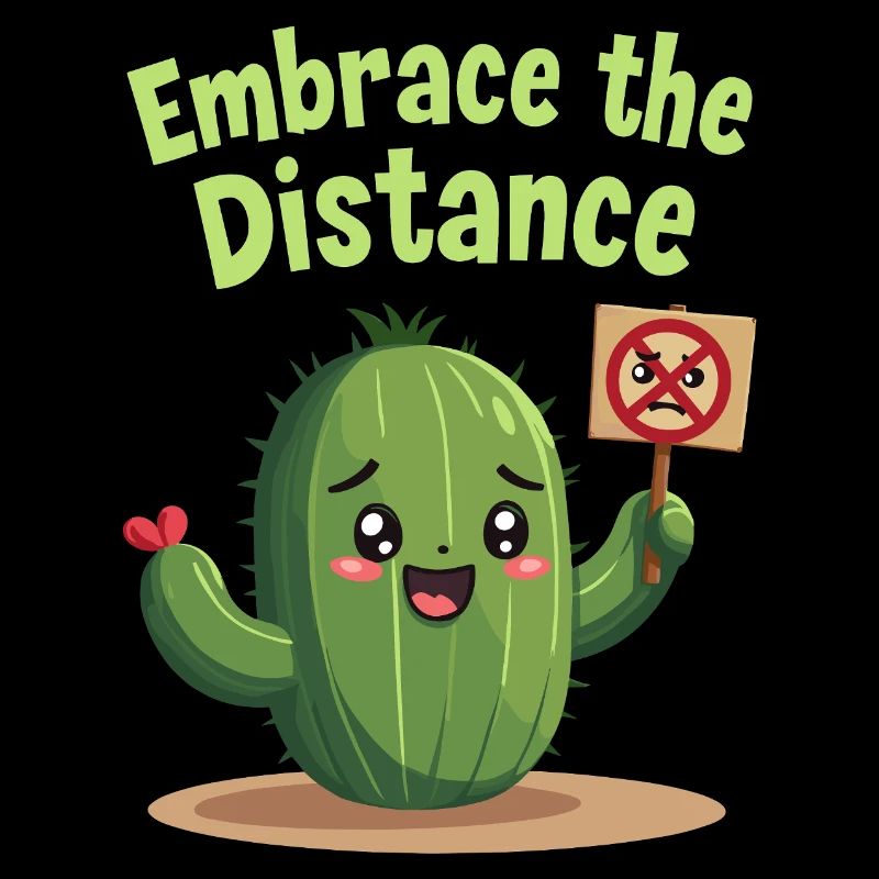 Drôle de conception de distance de cactus