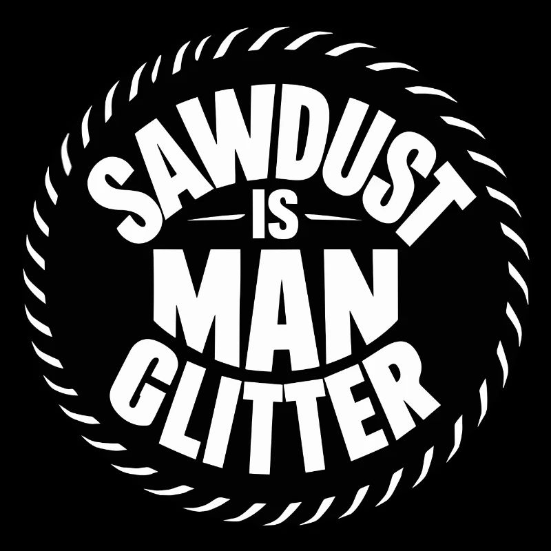 Sawdust is Man Glitter Funny Carpenter