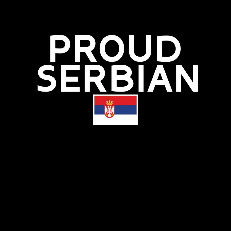 Fier Serbe Serbe Serbe Drapeau Serbe