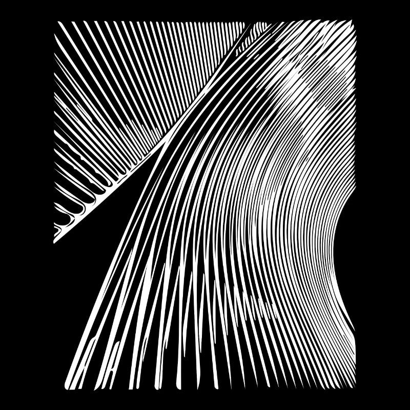 Abstract curved curves lines