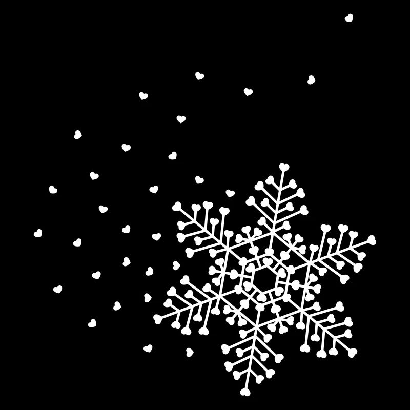 Herzige Schneeflocke