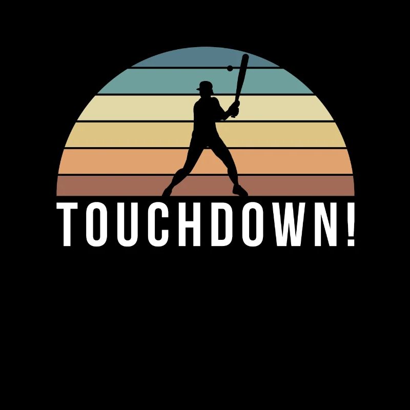 Touchdown! Baseball Shirt Geschenk