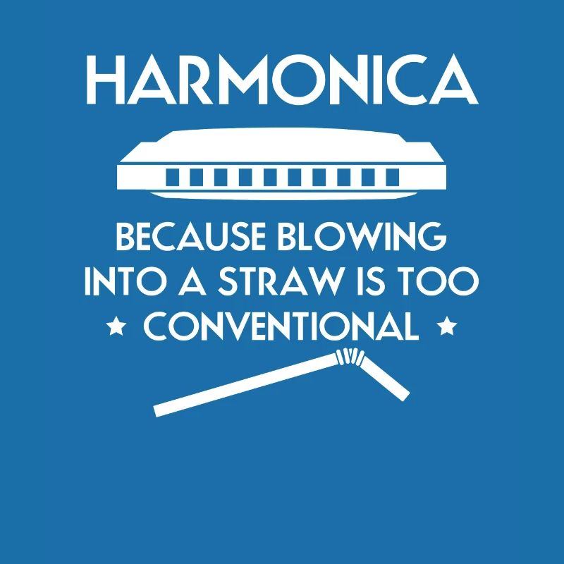 Harmonica Harmonica Slogan Chemise