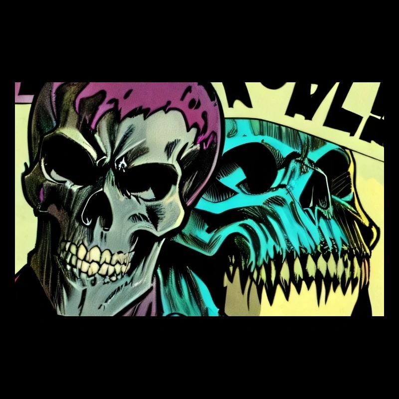 Comic Style Skulls