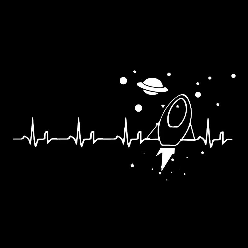 T-shirt de l'espace de battement de coeur