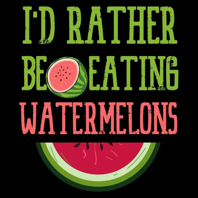 Manger des pastèques Melons d'été tropicaux