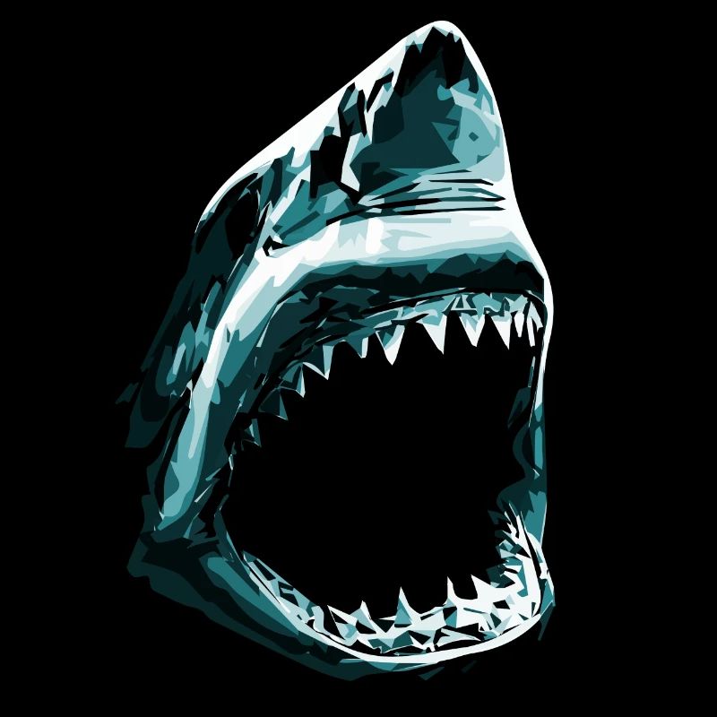 Shark with open mouth