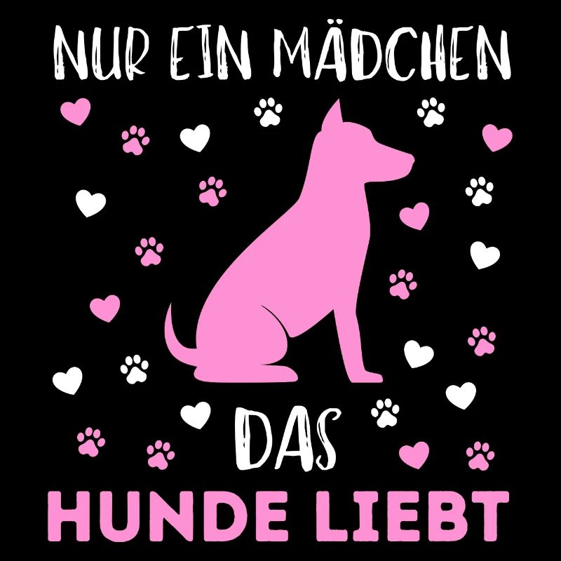 Süßes Shirt: Nur ein Mädchen das Hunde liebt