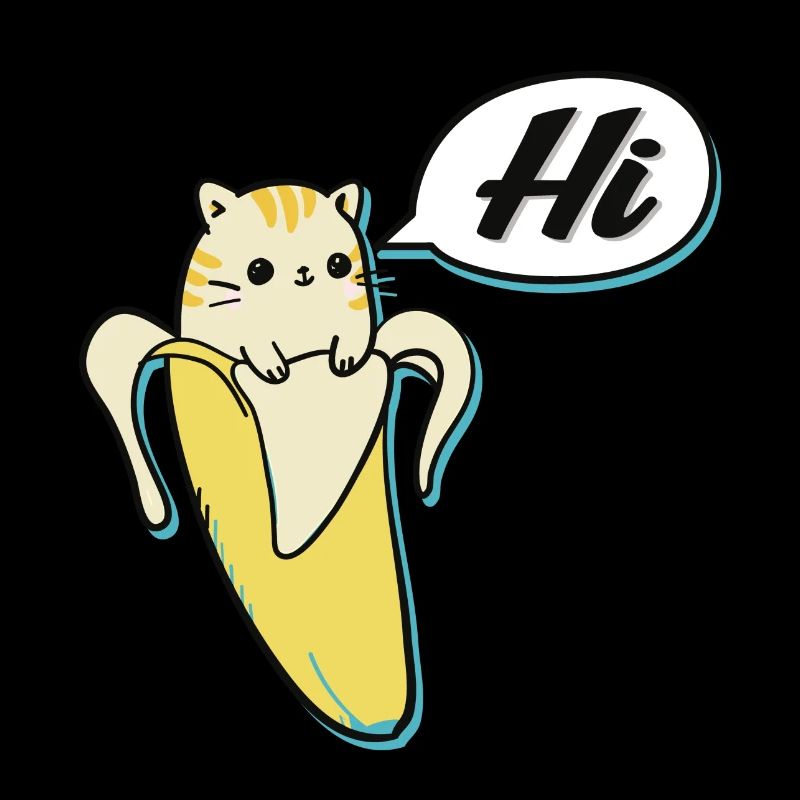 Chat de la banane