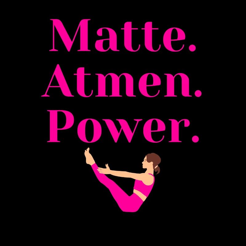 Matte. Atmen. Power – Pilates Geschenk