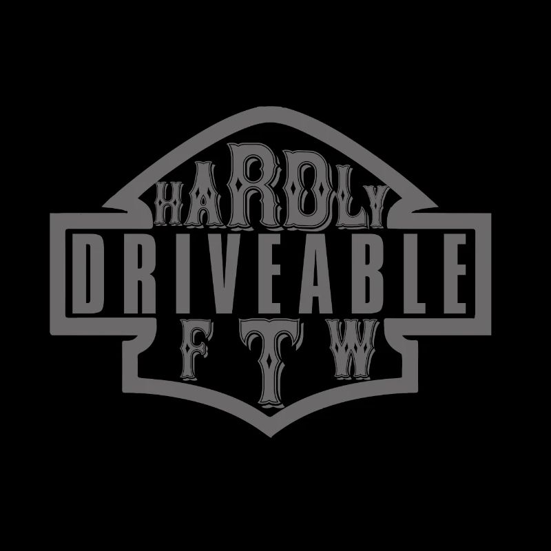 Harldy Driveable Chopper FTW HD Style Logo