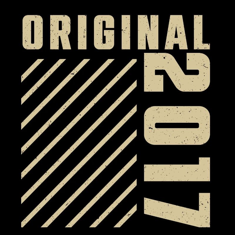 Original 2017 Authentic 2017 Vintage Bursdag