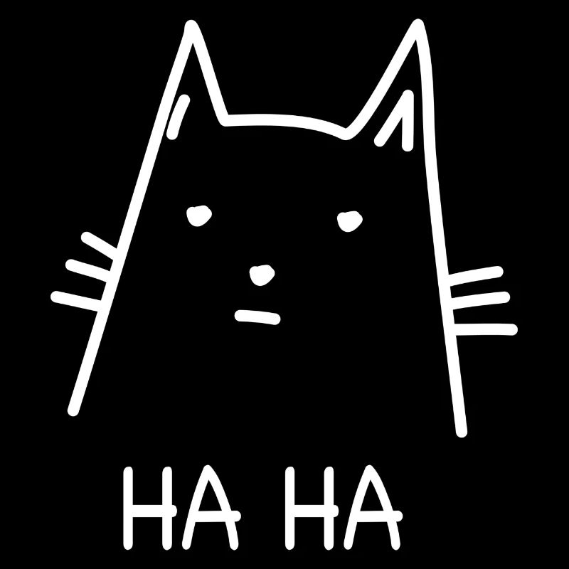 Funny Cat Gift Haha Humor