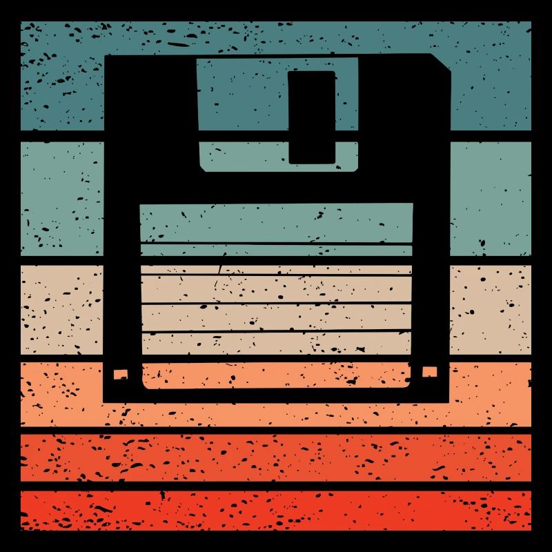 Diskette Retro Style Vintage