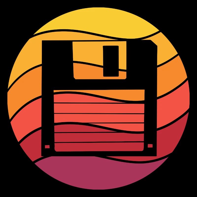 Diskette Retro Style Vintage