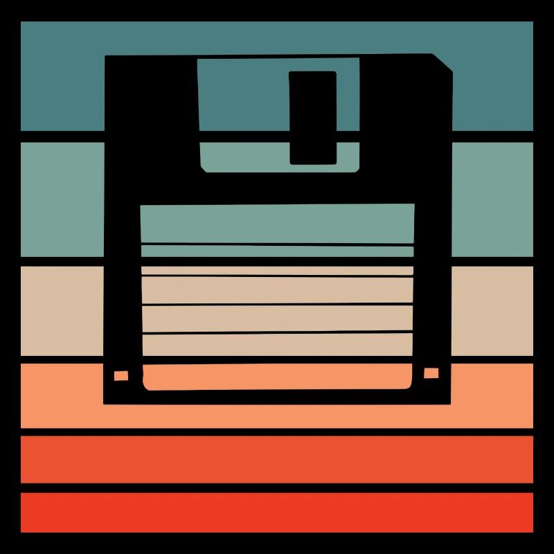 Diskette Retro Style Vintage