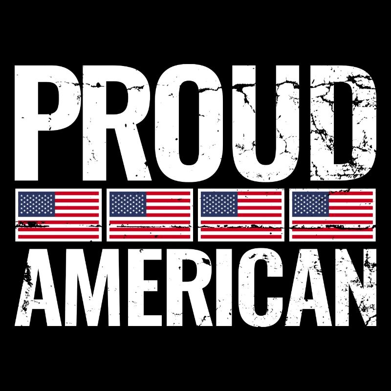 Fier drapeau américain américain américain