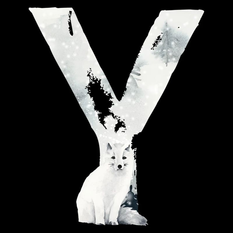 Y – decorative character – winter