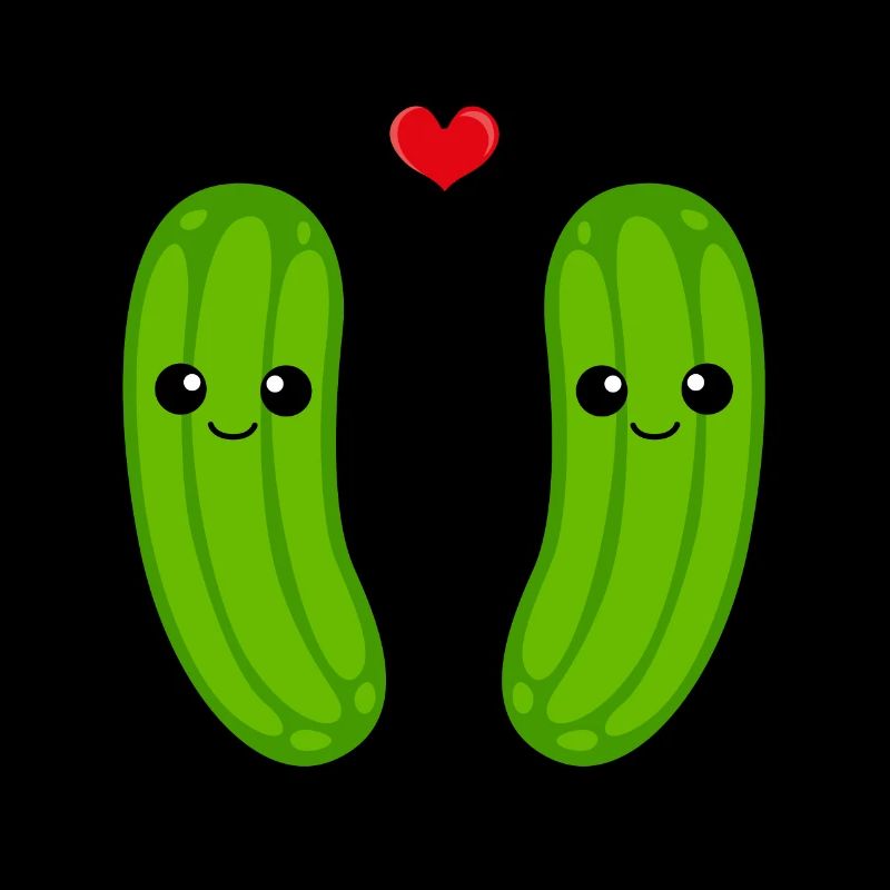 Gurke Paar Liebe Comic